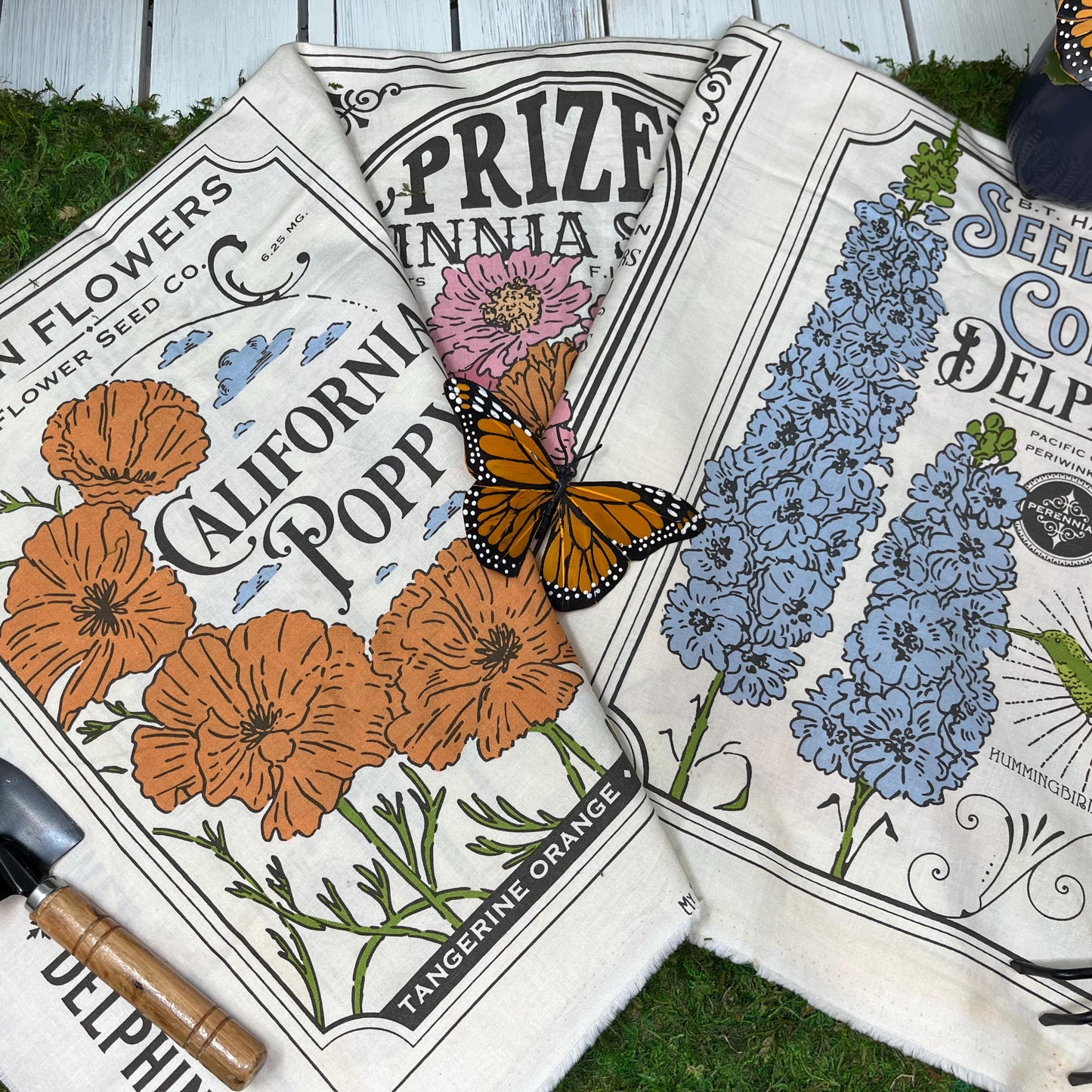 My Secret Garden Gingham Checks and Plaids Sky Blue White by Stacy Iest Hsu for Moda Cotton Quilting Fabric by Yard
