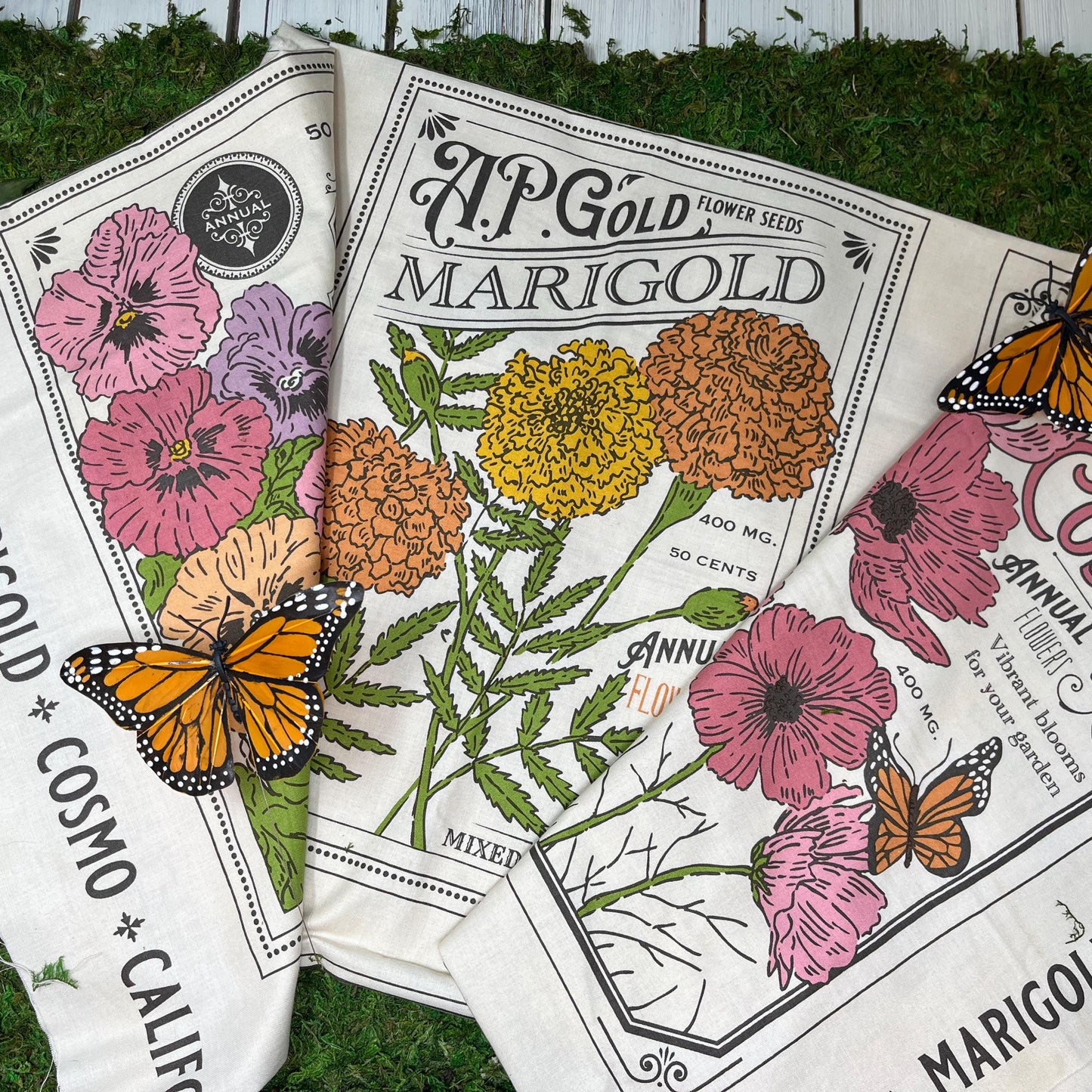 My Secret Garden Gingham Checks and Plaids Sky Blue White by Stacy Iest Hsu for Moda Cotton Quilting Fabric by Yard