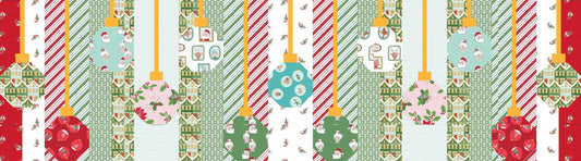 Jingle & Shine Table Runner Quilt Kit by Colt and Lamb Christmas Christmas Holiday Scrappy Table Runner Kit - PATTERN NOT INCLUDED