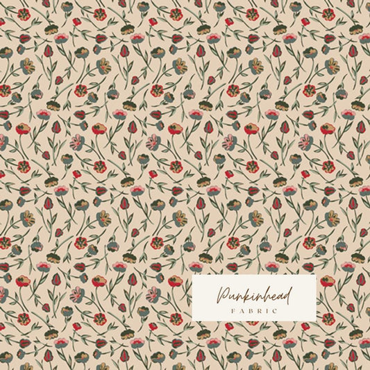 Tulip Time Wintertide from Spruce by Sharon Holland for Art Gallery Fabrics, Christmas Holiday Winter Cotton Quilting Fabric by the Yard
