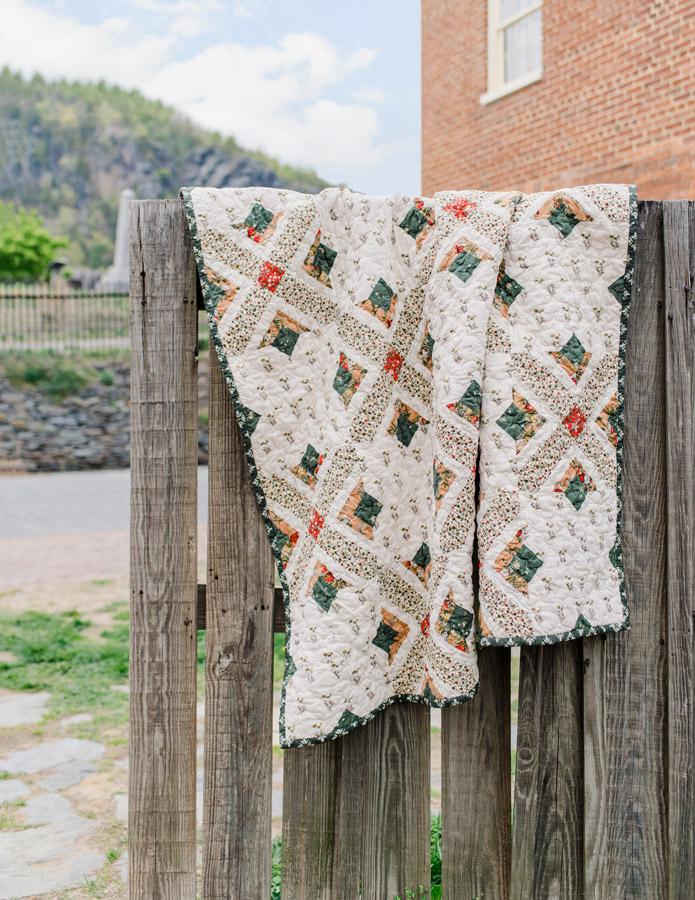 Rising Calendula from Spruce by Sharon Holland for Art Gallery Fabrics, Floral Christmas Holiday Winter Cotton Quilting Fabric by the Yard