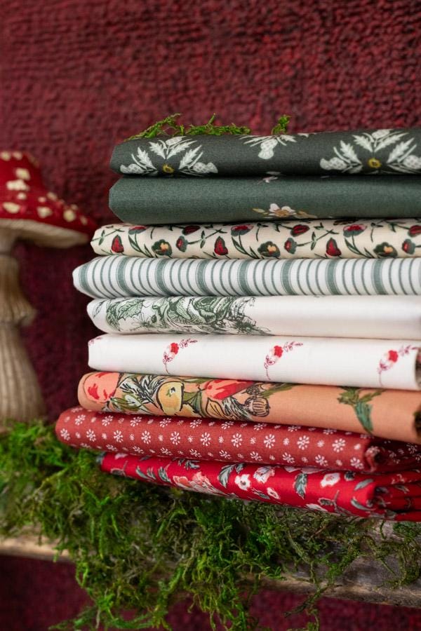 Spruce Bound Binding from Spruce by Sharon Holland for Art Gallery Fabrics, Stripe Christmas Holiday Cotton Quilting Fabric by the Yard