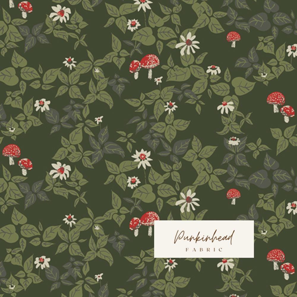 Woodland Walk from Spruce by Sharon Holland for Art Gallery Fabrics, Floral Christmas Holiday Winter Cotton Quilting Fabric by the Yard
