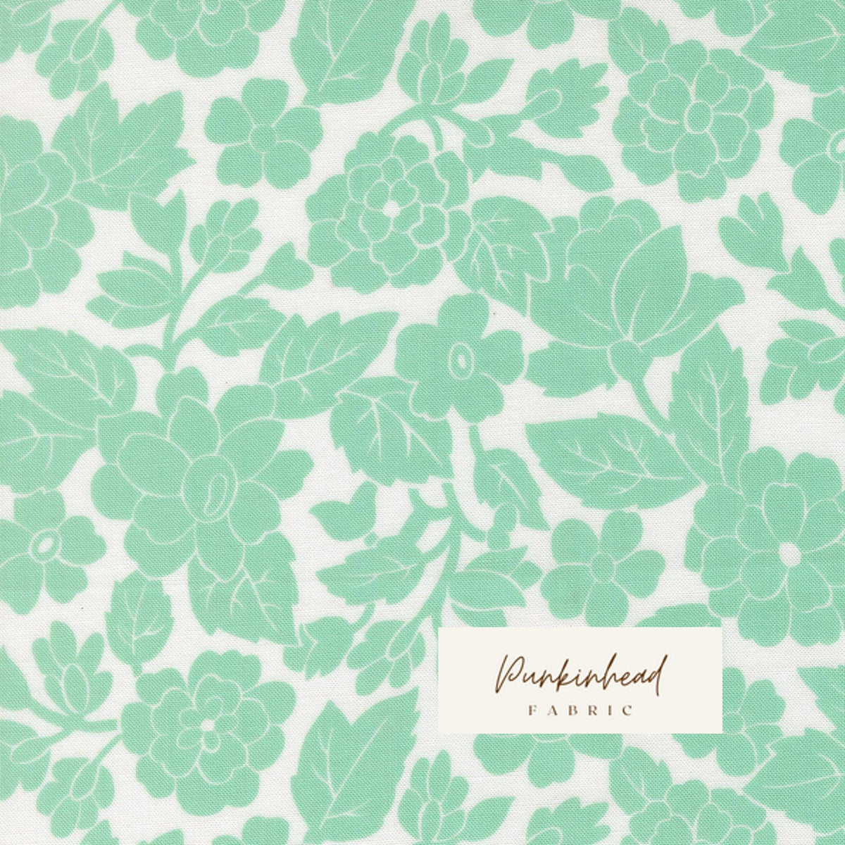 Bloomsberry London Damask Floral White Aqua by Camille Roskelley for Moda Cotton Quilting Fabric by yard