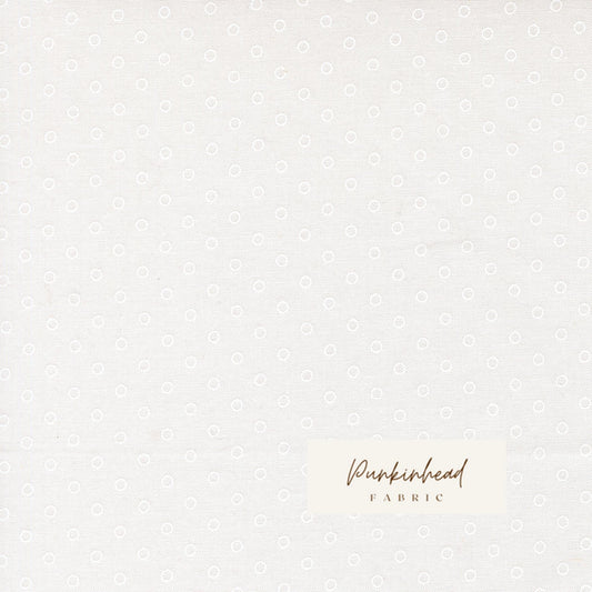 Bloomsberry In Bloom Dot White by Camille Roskelley for Moda Cotton Quilting Fabric by yard
