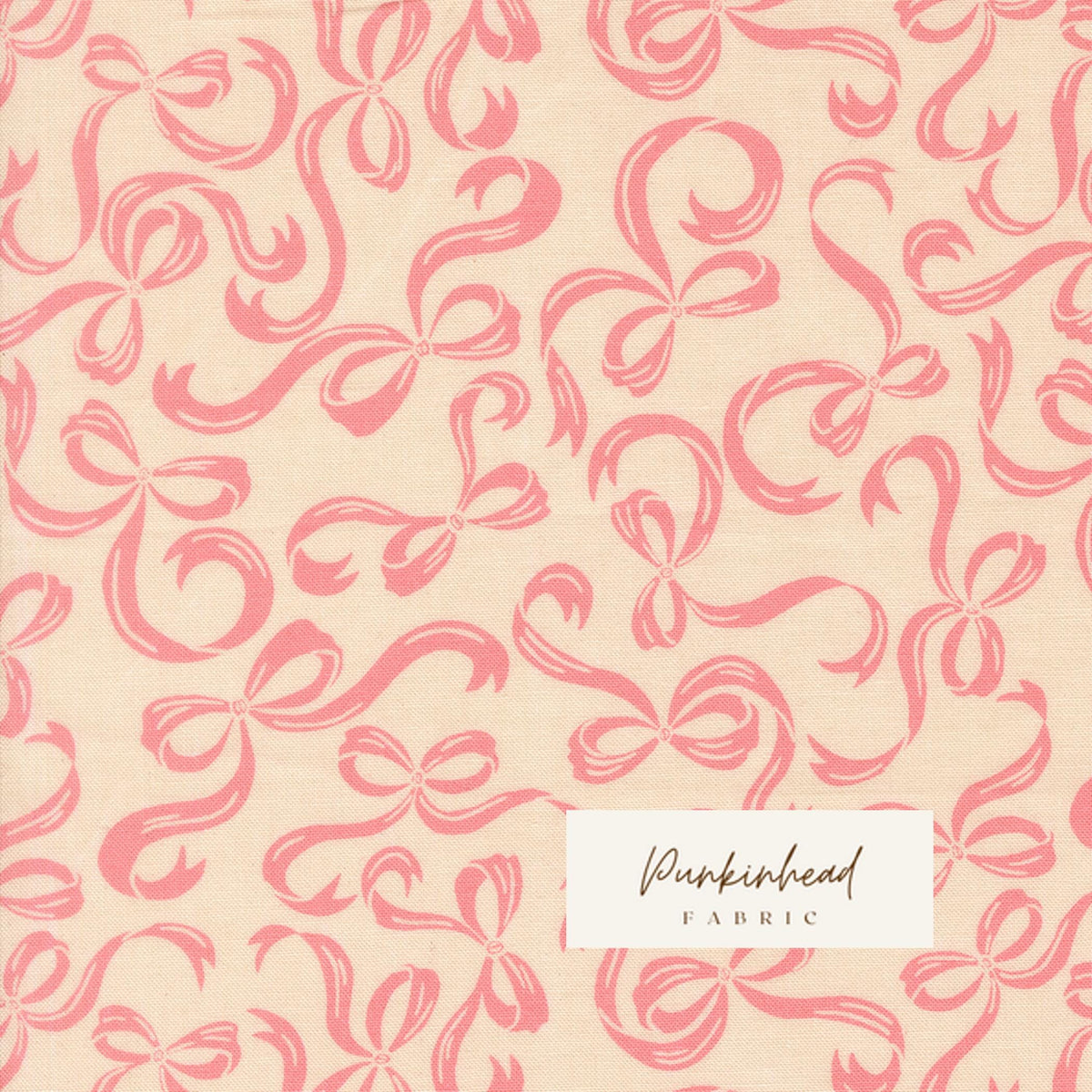 Je T'aime Roses are Tie a Bow Vintage Valentine Pink Off White Cream Fabric by Stacy Iest Hsu for Moda Cotton Quilting Fabric by the Yard