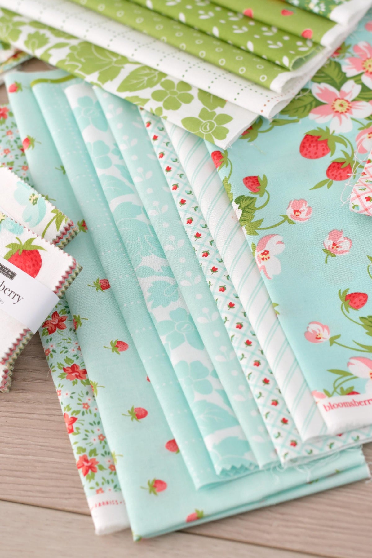 Bloomsberry In Bloom Checks & Plaid White Green by Camille Roskelley for Moda Cotton Quilting Fabric by yard