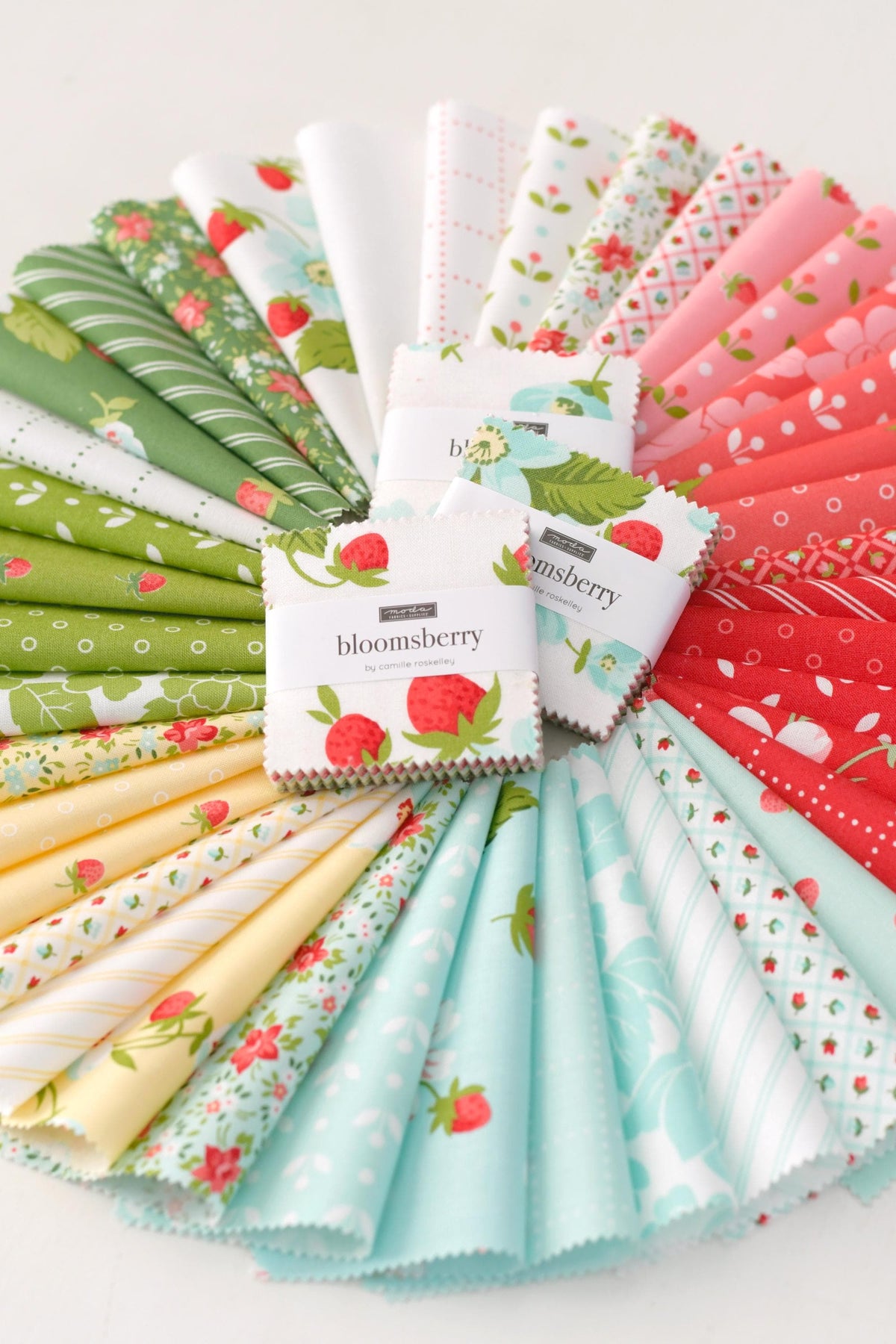 Bloomsberry In Bloom Checks & Plaid Flower Floral Blush Pink White by Camille Roskelley for Moda Cotton Quilting Fabric by yard