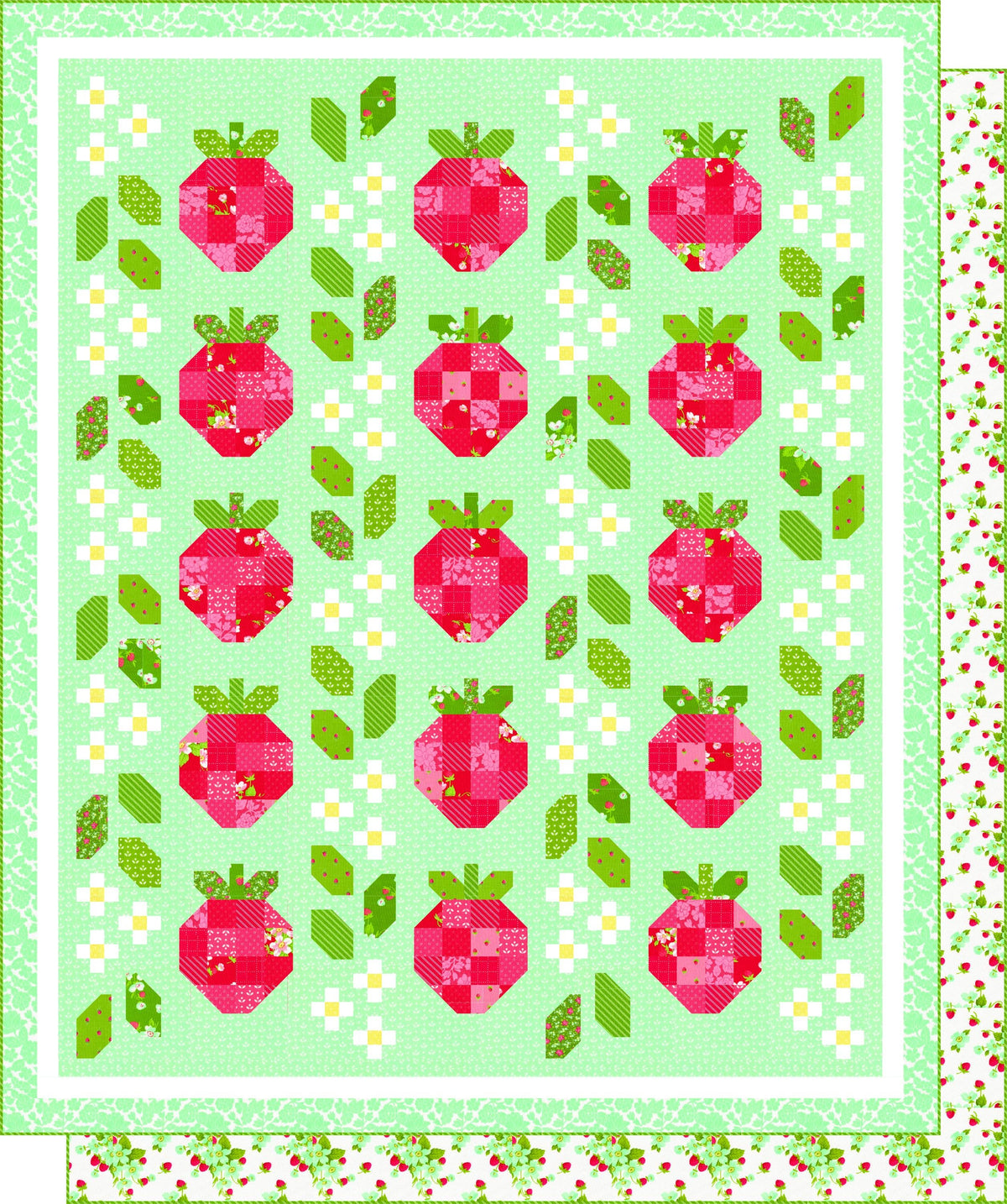 Bloomsberry Mayfair Ditsy Floral Nantucket Red by Camille Roskelley for Moda Cotton Quilting Fabric by yard