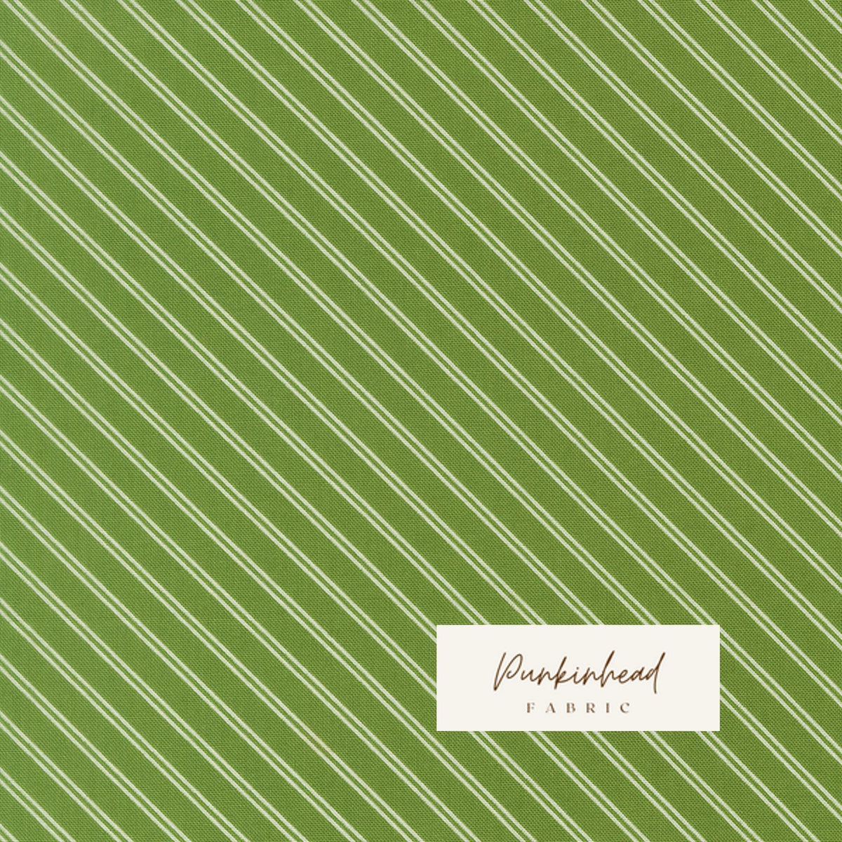 Bloomsberry In Bloom Stripe White Green by Camille Roskelley for Moda Cotton Quilting Fabric by yard