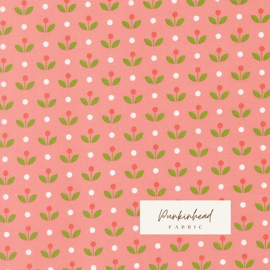 Bloomsberry Mayfair Ditsy Floral Blush Pink by Camille Roskelley for Moda Cotton Quilting Fabric by yard