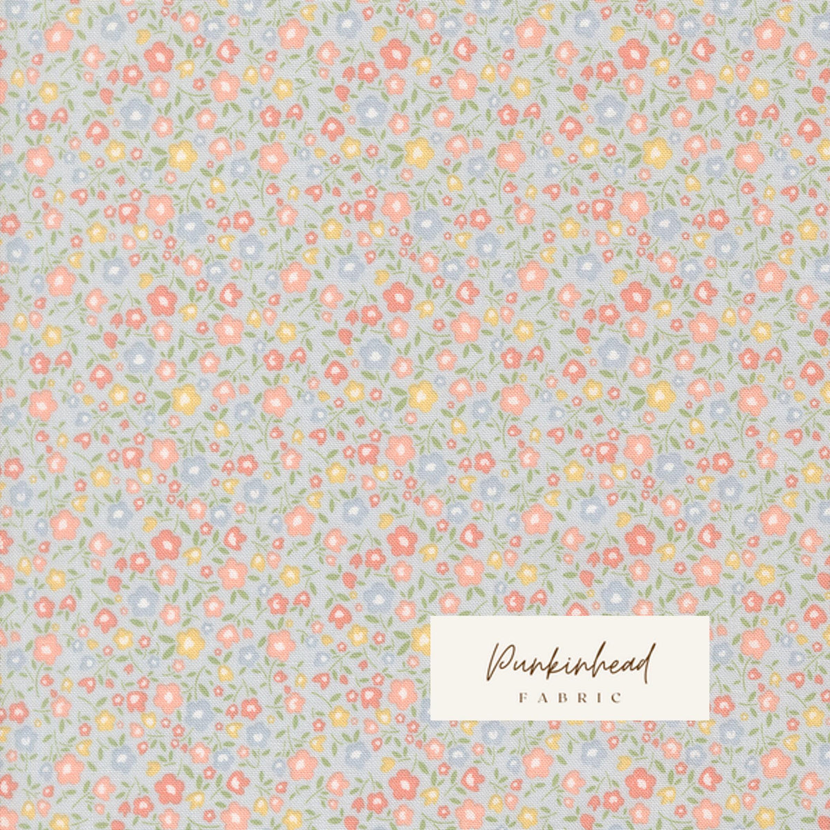 Handmade Sweetness Bitty Blossoms Floral Sky Blue by Heather Briggs My Sew Quilty Life for Moda Spring Cotton Quilting Fabric