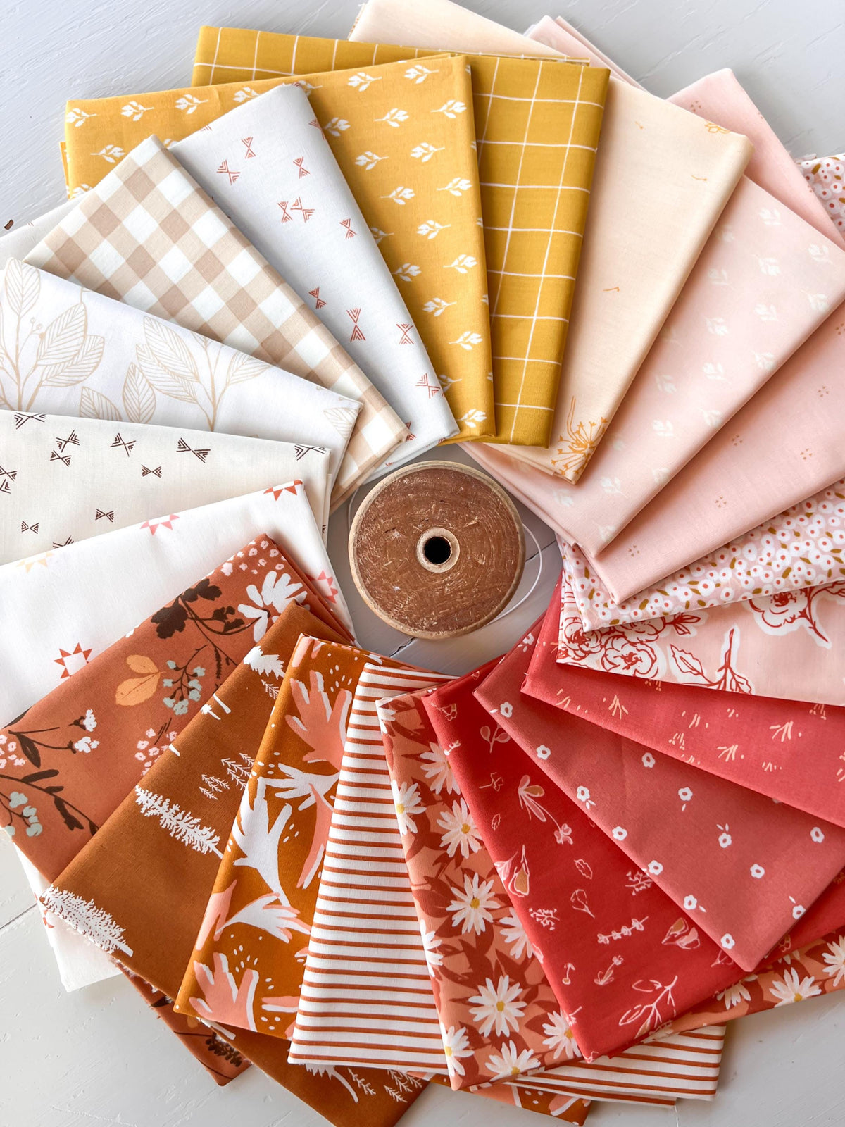 Autumn Sunset Fat Quarter Bundle 20 pieces Fall Summer Cotton Quilting Fabric