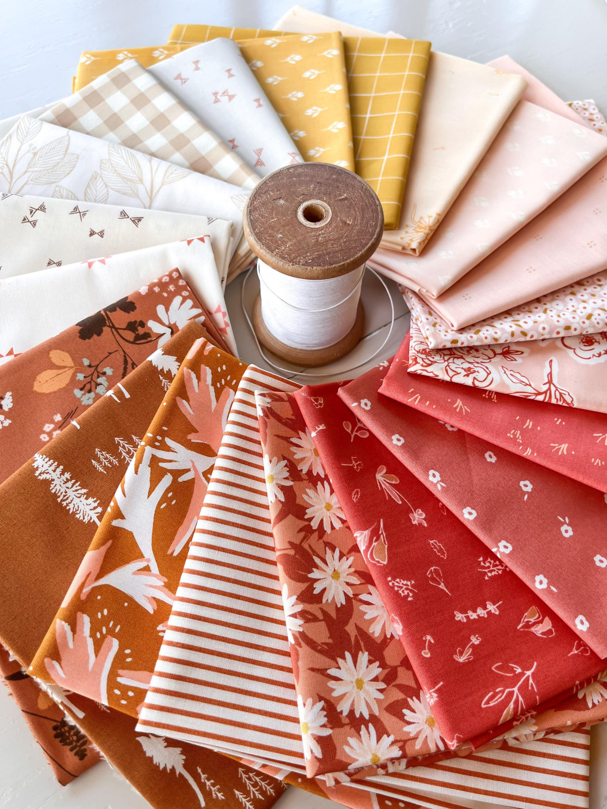 Autumn Sunset Fat Quarter Bundle 20 pieces Fall Summer Cotton Quilting Fabric