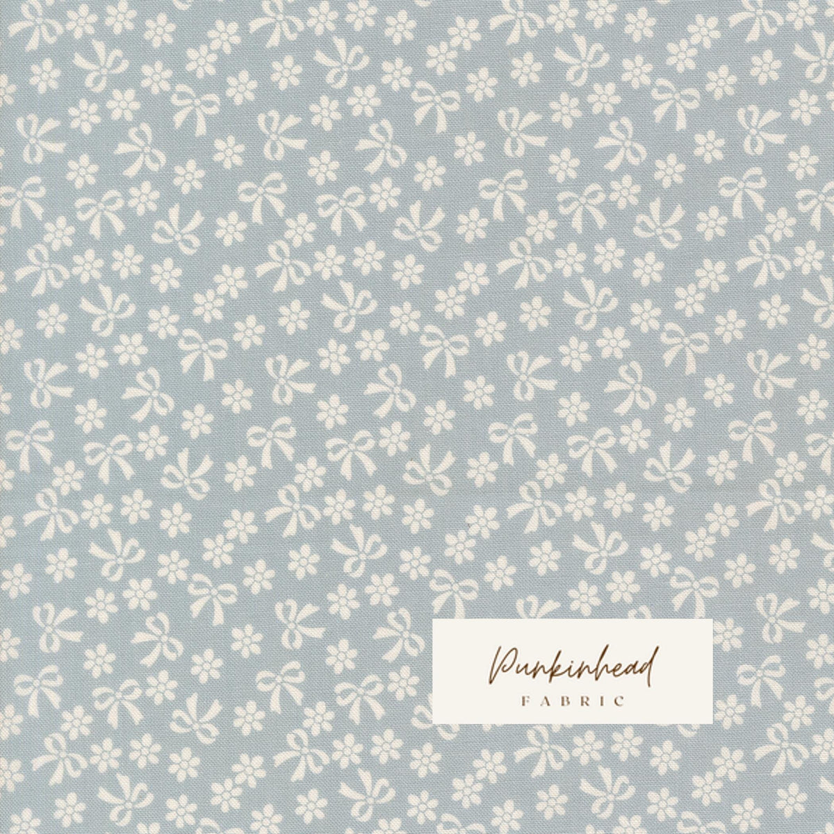 Handmade Sweetness Bows Daisies Small Floral Powder Blue White by Heather Briggs My Sew Quilty Life for Moda Spring Cotton Quilting Fabric