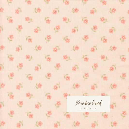 Handmade Sweetness Posies Florals Blush Pink by Heather Briggs My Sew Quilty Life for Moda Spring Cotton Quilting Fabric
