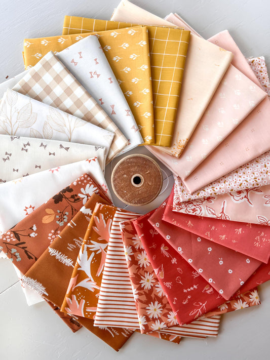 Autumn Sunset Fat Quarter Bundle 20 pieces Fall Summer Cotton Quilting Fabric